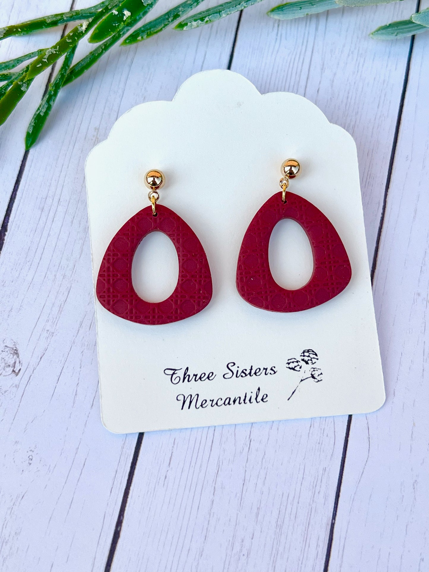 Clay earrings- Fall