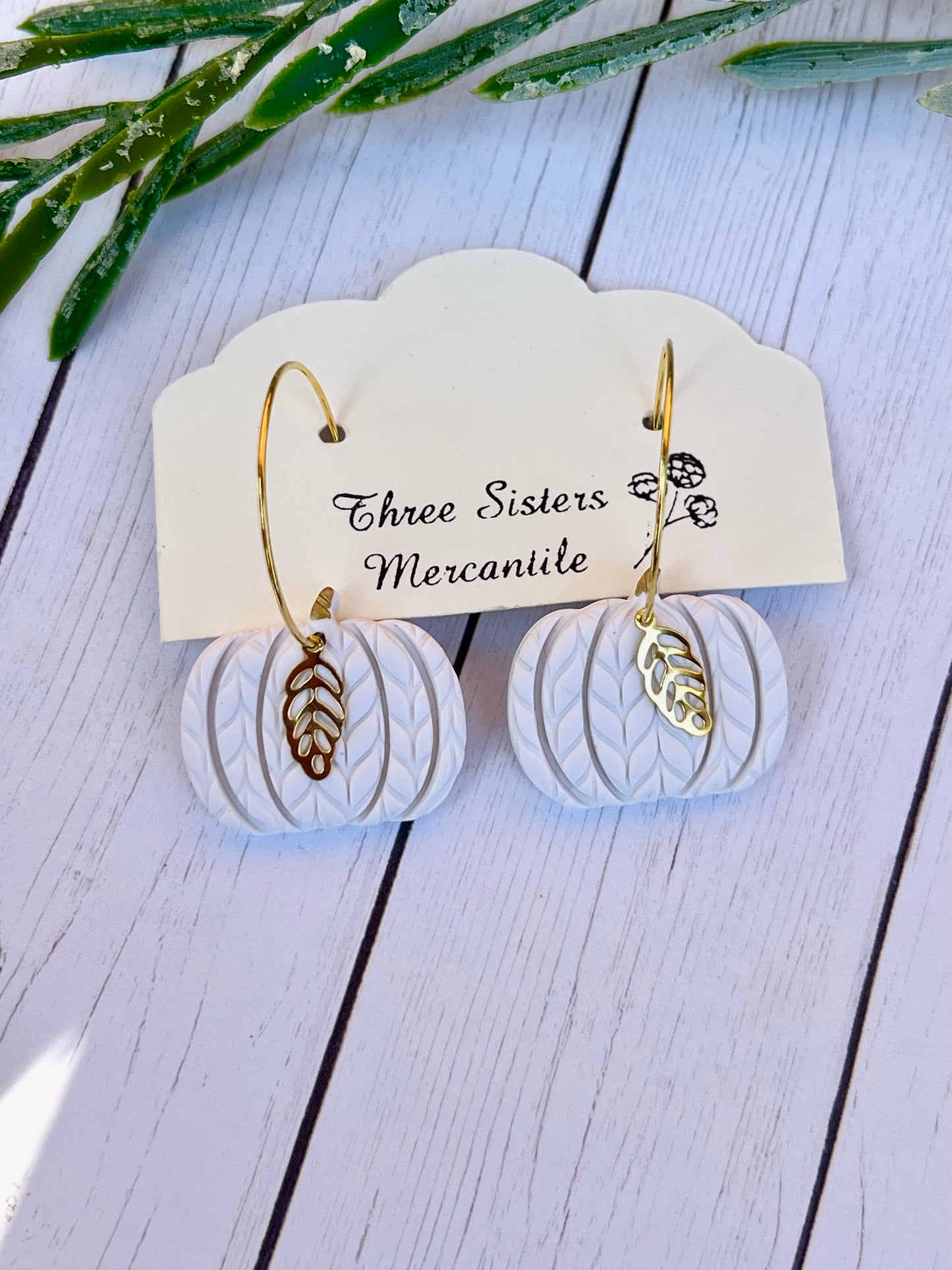 Clay earrings- Fall