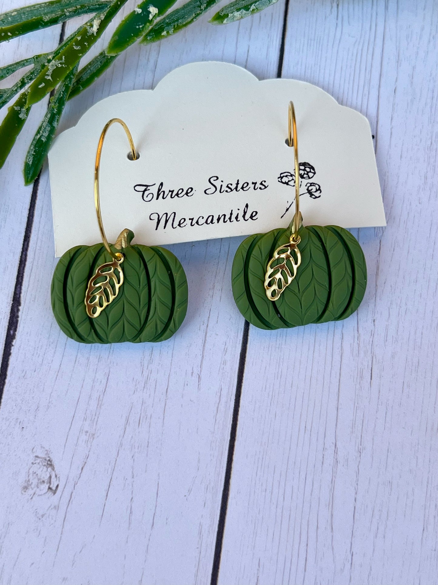 Clay earrings- Fall