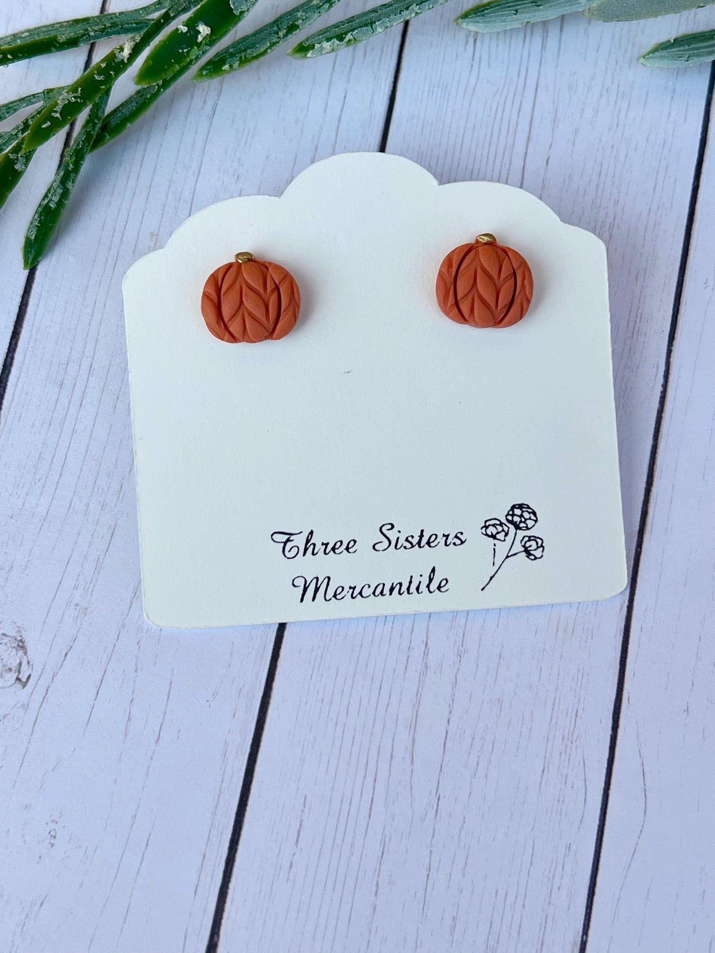 Clay earrings- Fall