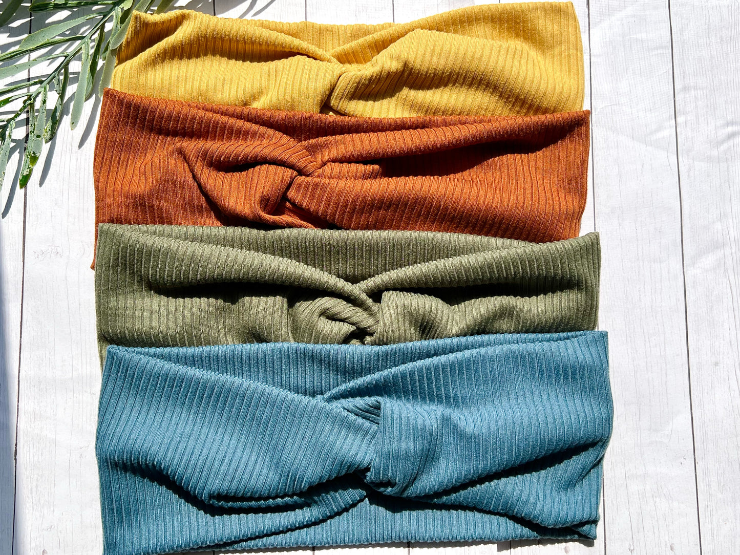 Twist headbands-Ribbed Solids