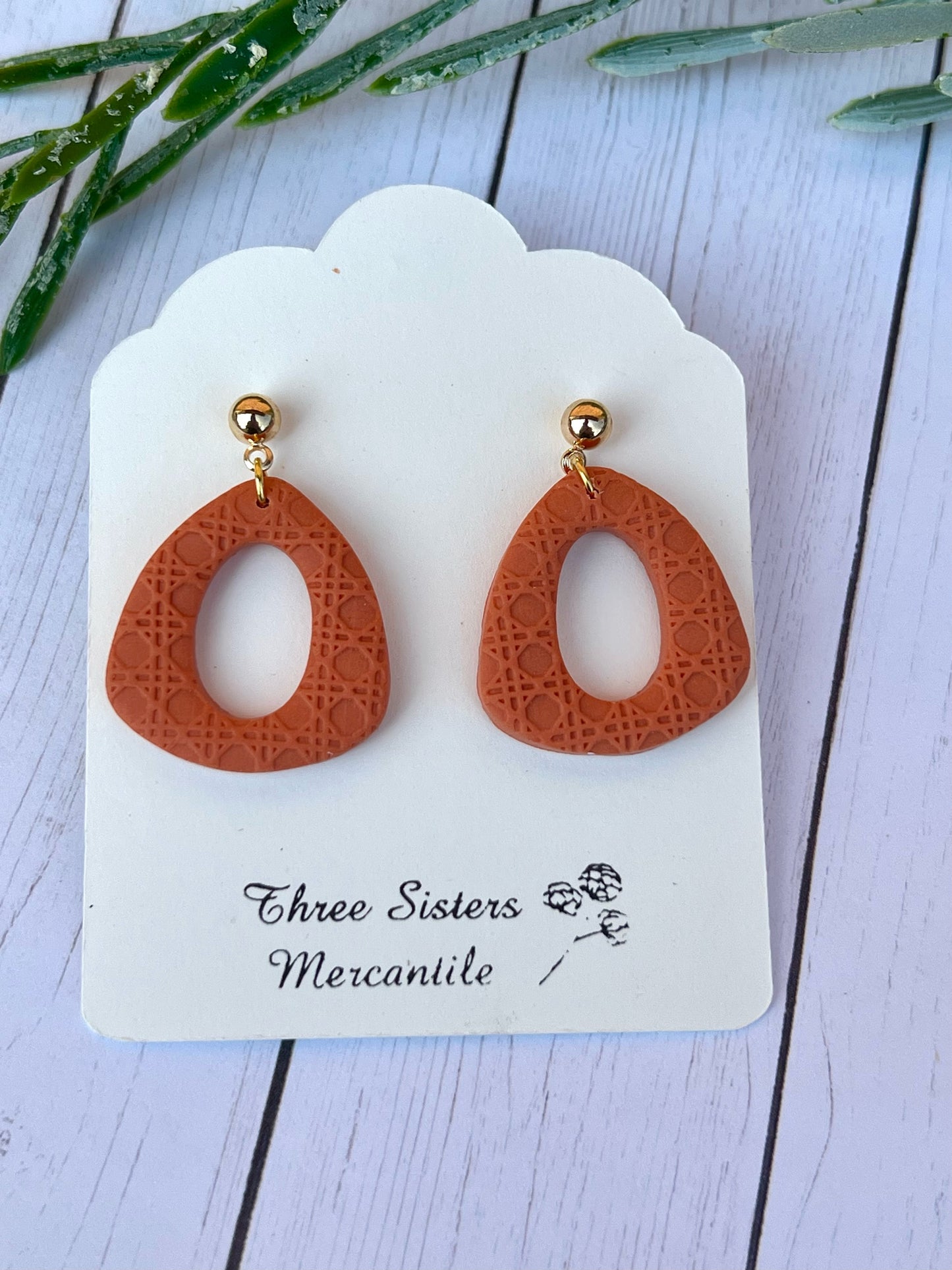 Clay earrings- Fall