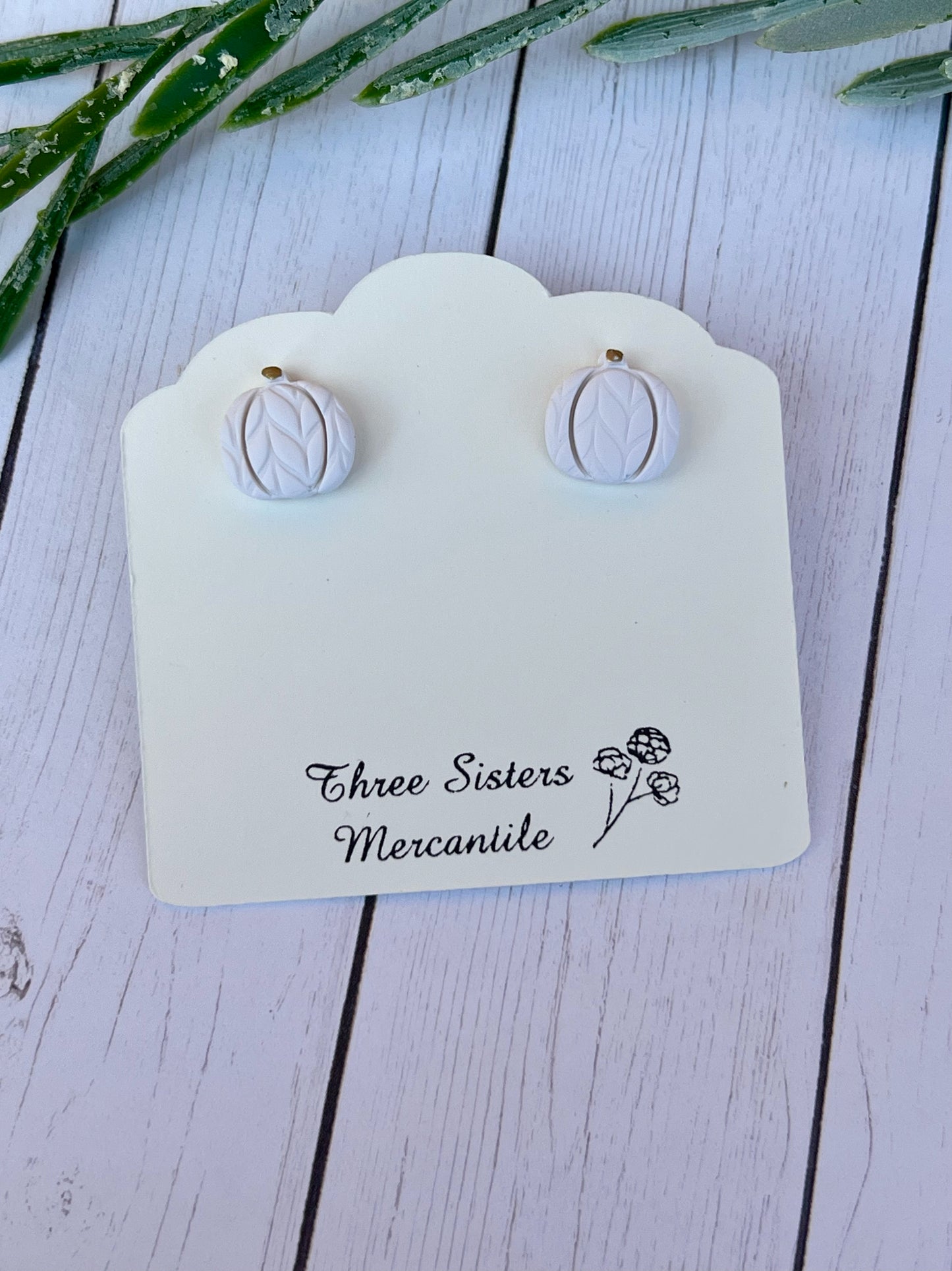 Clay earrings- Fall