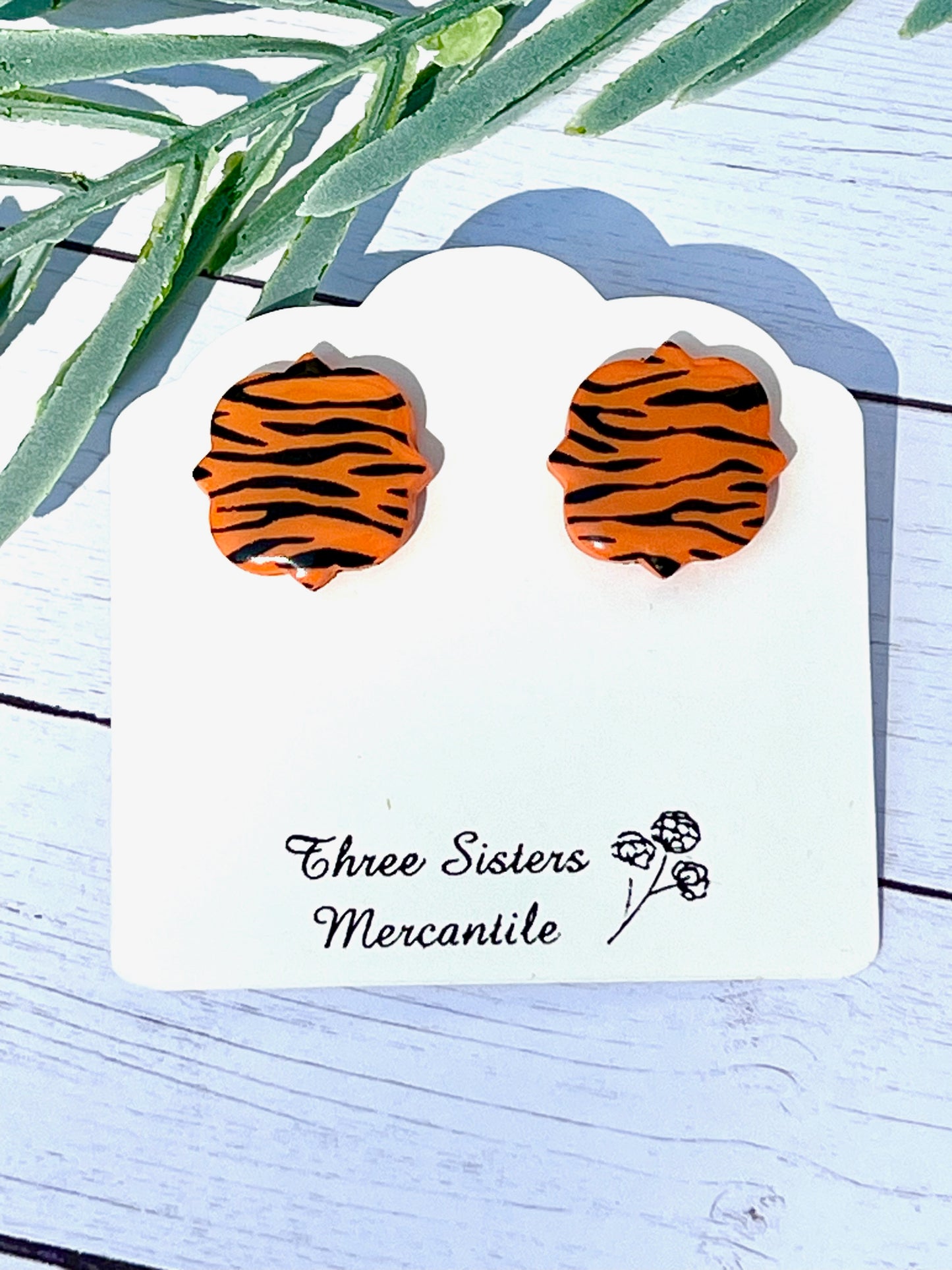 Large Clay Studs--WHO DEY!