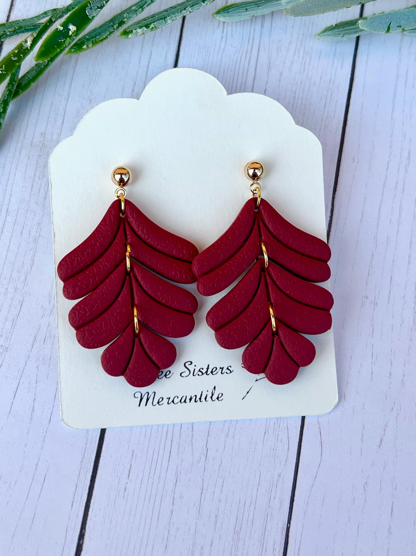 Clay earrings- Fall