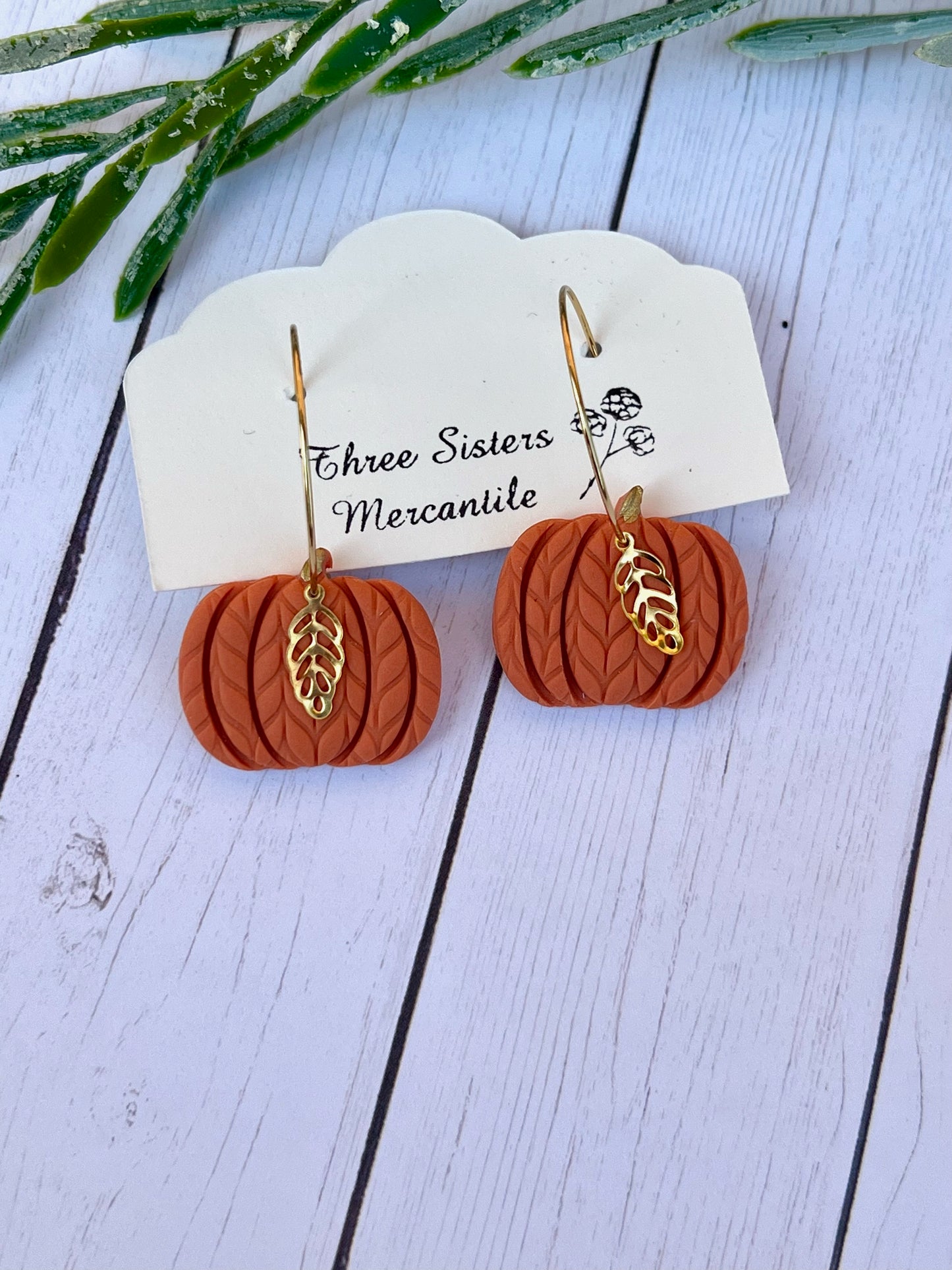 Clay earrings- Fall