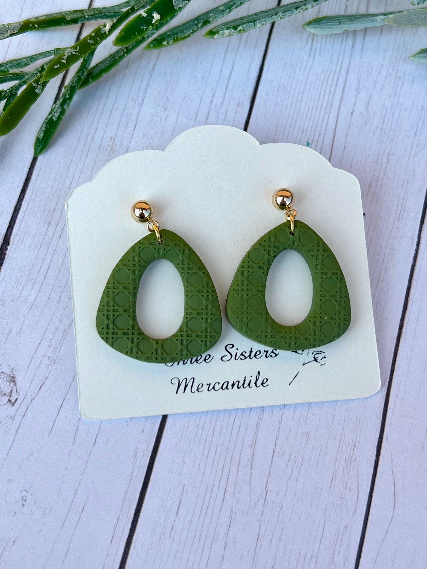 Clay earrings- Fall