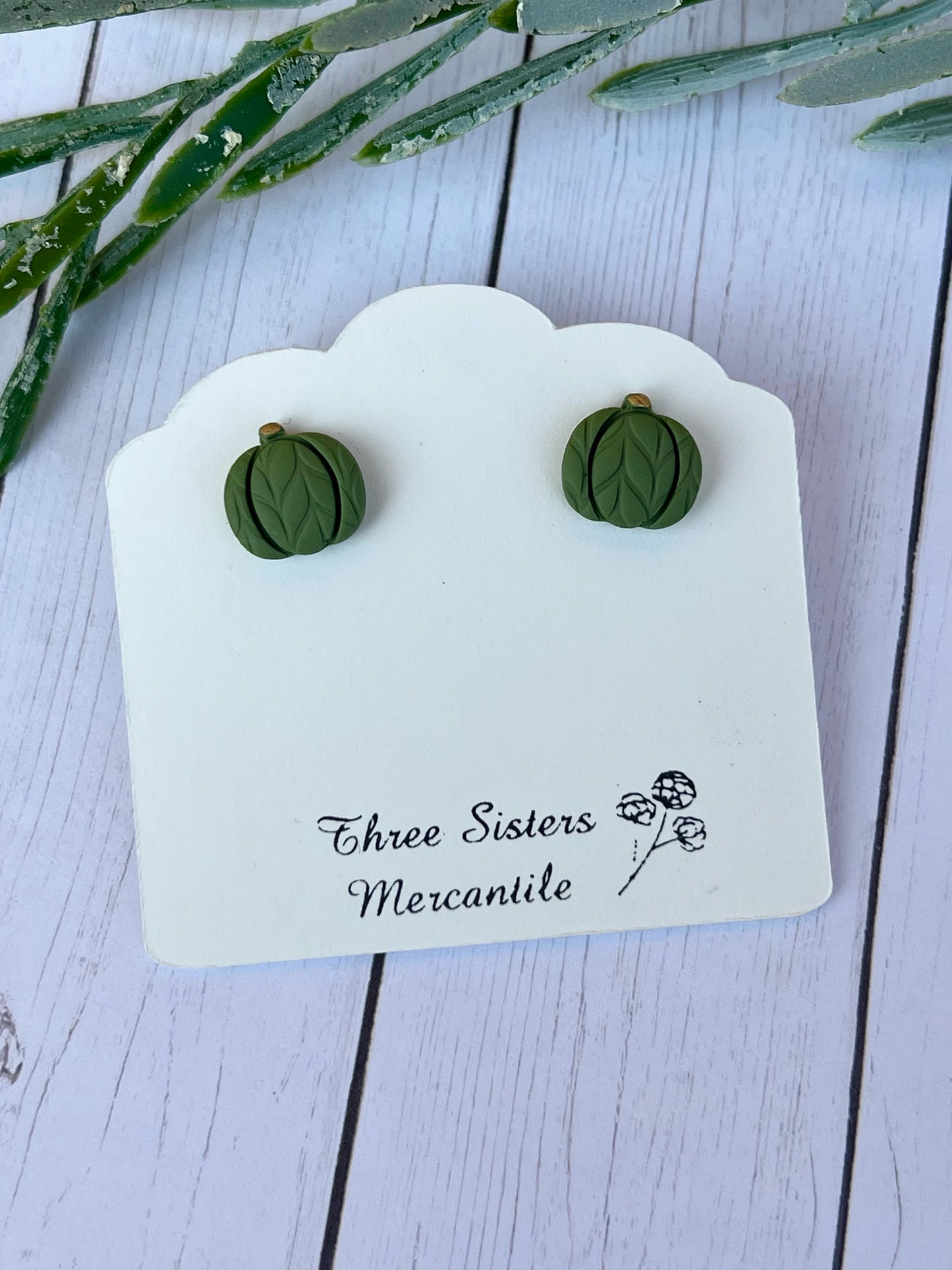 Clay earrings- Fall