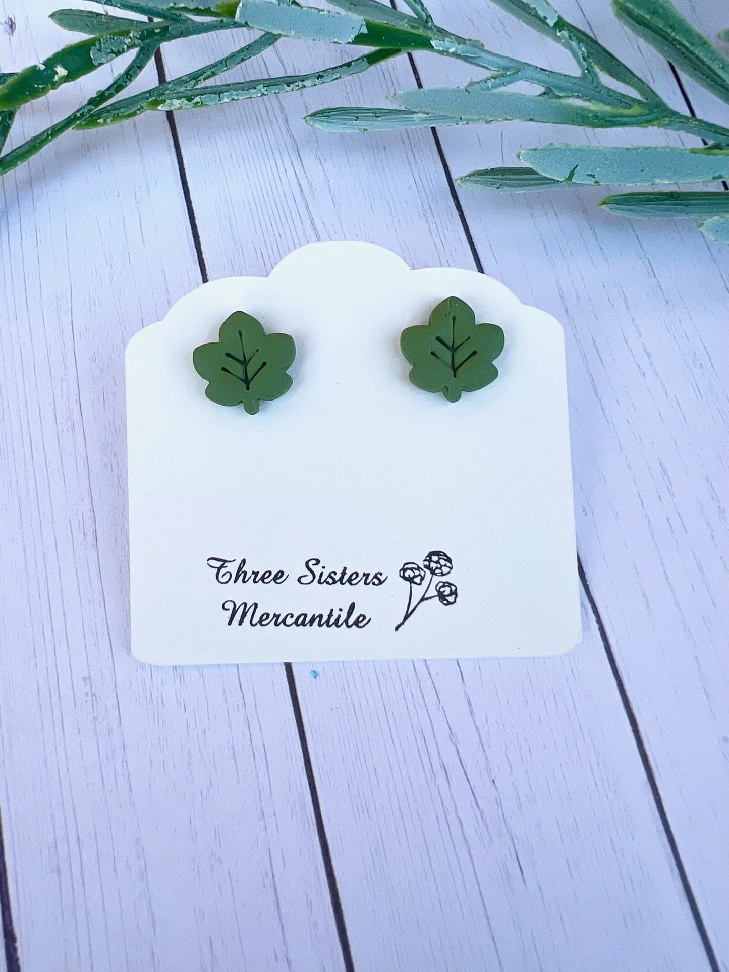 Clay earrings- Fall