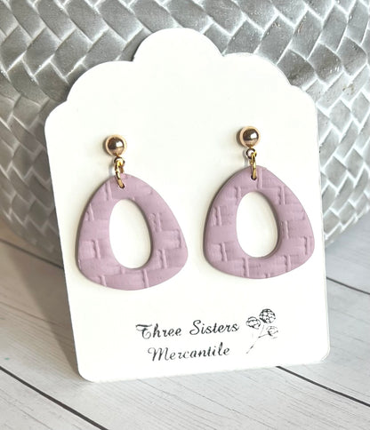 Clay earrings- Spring