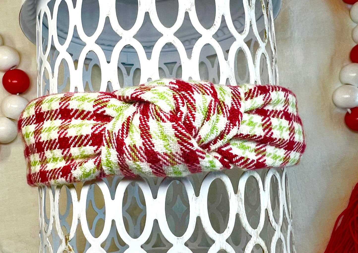 Top Knot Headband- Christmas