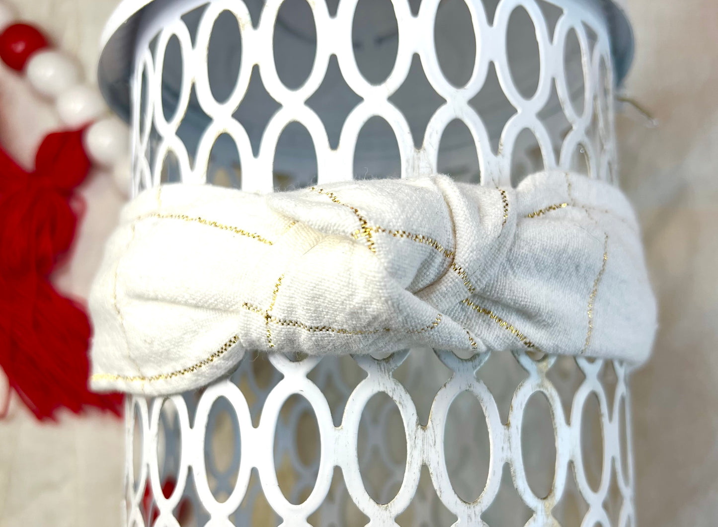 Top Knot Headband- Christmas