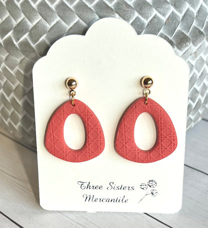 Clay earrings- Spring