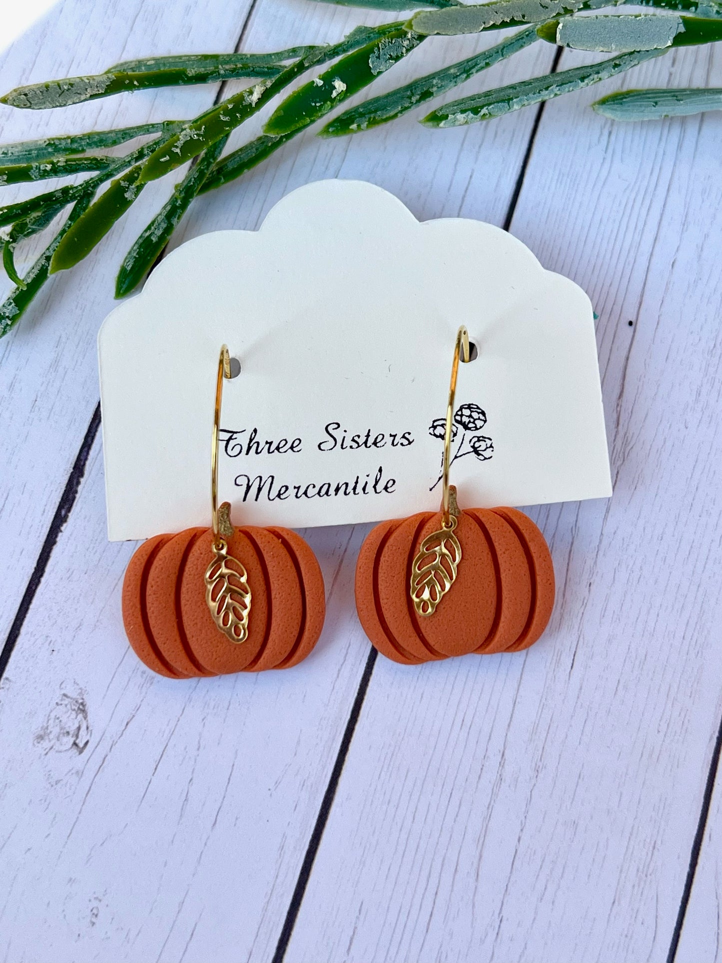 Clay earrings- Fall