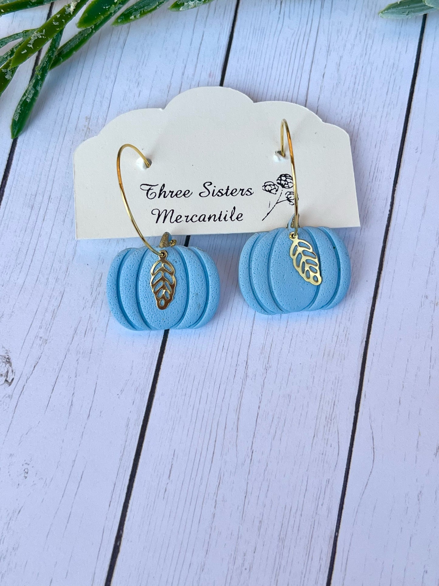 Clay earrings- Fall