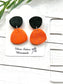 Clay earrings- WHO DEY!