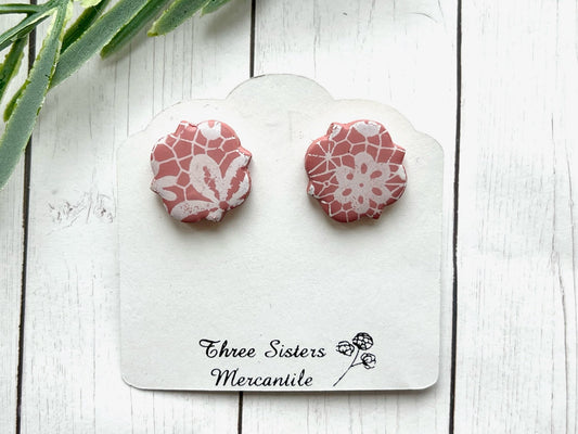 Clay Studs--Large Moroccan