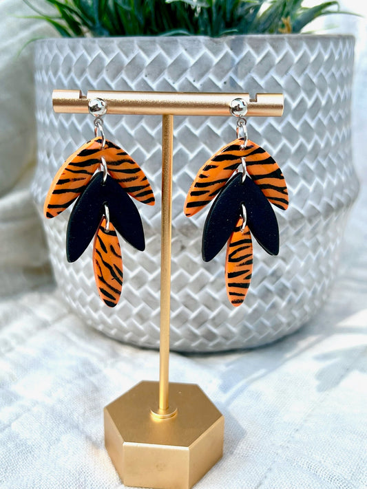 Clay earrings- WHO DEY!