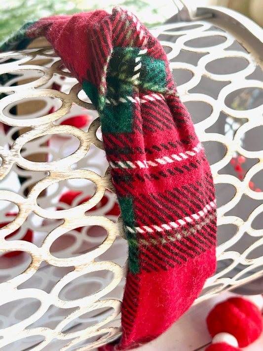 Top Knot Headband- Christmas