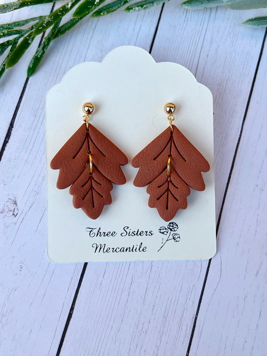 Clay earrings- Fall