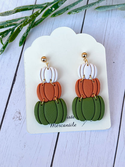 Clay earrings- Fall