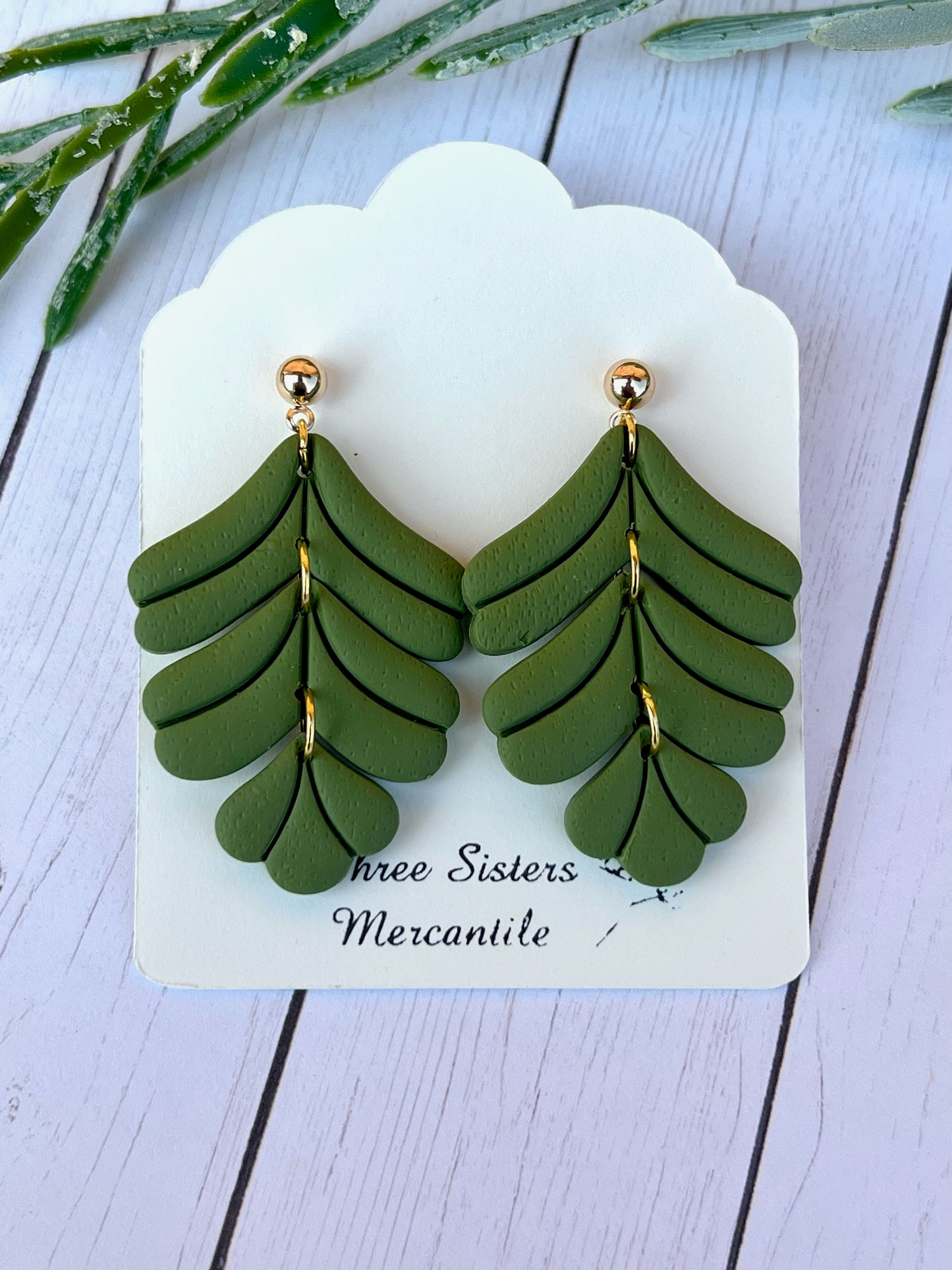 Clay earrings- Fall