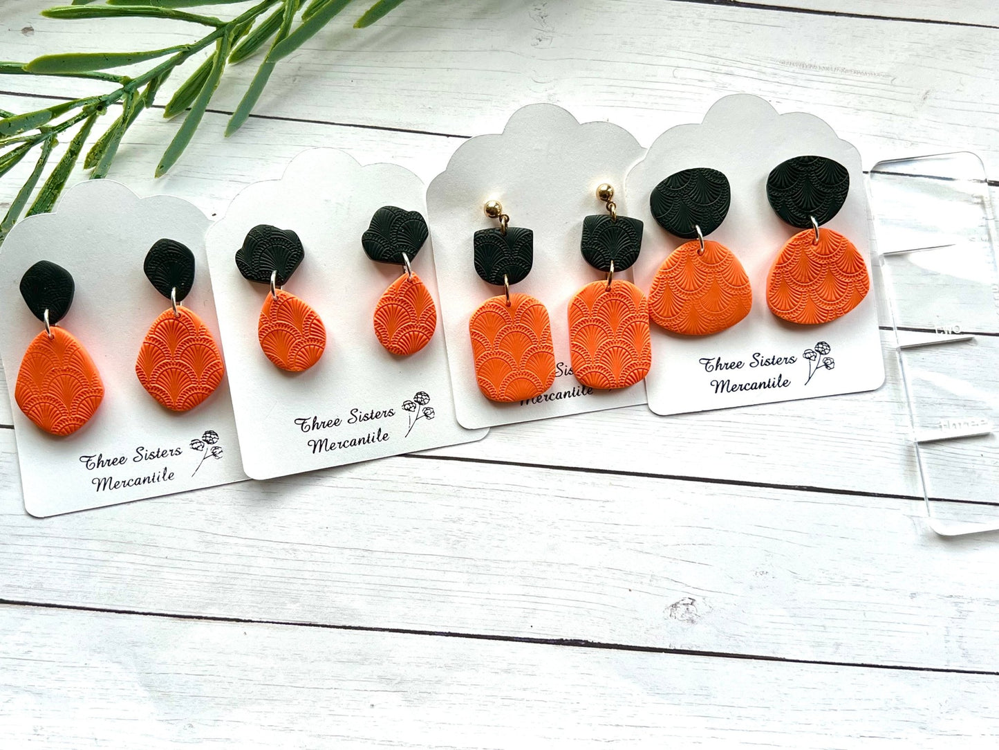 Clay earrings- WHO DEY!