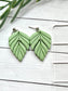 Clay earrings- Leaves